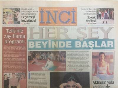 Akşam Gazetesi İnci Eki 23 Ekim 2000 - Her Şey Beyinde Başlar GZ35289 - 1
