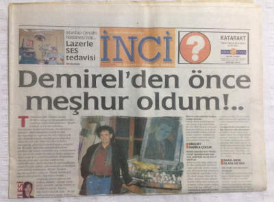 Akşam Gazetesi İnci Eki 25 Kasım 2000 - Guess Yeni Modelini Nükhet Duru İle Tanıttı - GZ17732 - 1