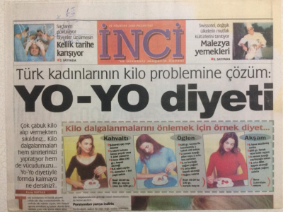 Akşam Gazetesi İnci Eki 28 Ağustos 2000 - Türk Kadınlarının Kilo Problemine Çözüm GZ24659 - 1