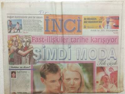 Akşam Gazetesi İnci Eki 3 Mart 2000 - Şimdi Moda Tek Çiçek GZ32685 - 1
