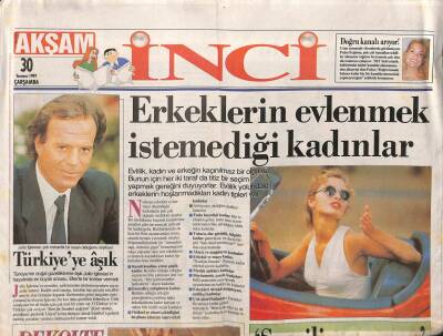 Akşam Gazetesi İnci Eki 30 Temmuz 1997 - Hande Ataizi Sevgili Arıyorum GZ63168 - 1