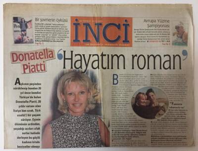 Akşam Gazetesi İnci Eki - 30 Temmuz 1999 - Donatella Piatti Hayatım Roman GZ25437 - 1