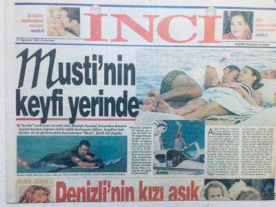 Akşam Gazetesi İnci Eki 31 Ağustos 1996 - Mustafa Sandalın Keyfi Yerinde GZ42112 - 1