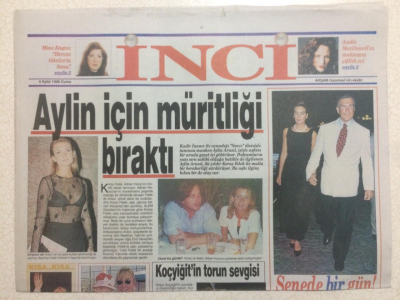 Akşam Gazetesi İnci Eki 6 Eylül 1996 - Koray Felek Aylin İçin Müridliği Bıraktı GZ23615 - 1