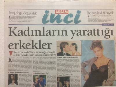 Akşam Gazetesi İnci Eki 7 Ekim 1997 - Kadınların Yarattığı Erkekler GZ38595 - 1