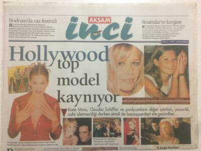 Akşam Gazetesi İnci Eki 8 Ekim 1997 - Hollywood Top Model Kaynıyor GZ38594 - 1