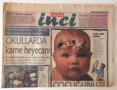Akşam Gazetesi İnci Eki 8 Haziran 1998 - Okullarda Karne Heyecanı GZ31289 - 1