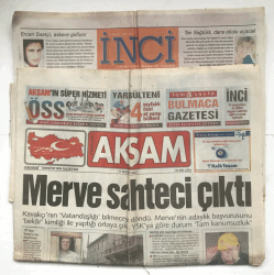 Akşam Gazetesi İnci Eki İle 11 Mayıs 1999 - Sibel Can Yine Gözaltına Alındı GZ5858 - 2