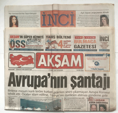 Akşam Gazetesi İnci Eki İle 27 Mayıs 1999 - Kriz Yaratan Üç Bakanlık GZ5859 - 2