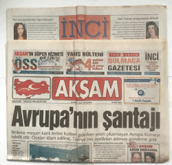 Akşam Gazetesi İnci Eki İle 27 Mayıs 1999 - Kriz Yaratan Üç Bakanlık GZ5859 - 1