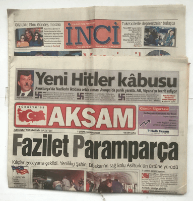 Akşam Gazetesi İnci Eki İle 3 Şubat 2000 - Yeni Hitler Kabusu GZ5884 - 2