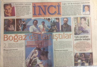 Akşam Gazetesi İnci Magazin Eki 10 Haziran 2000 - Boğazda Tanıştılar GZ21773 - 1