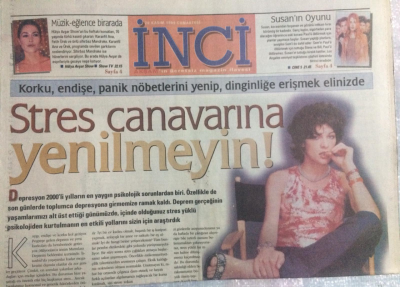 Akşam Gazetesi İnci Magazin Eki 20 Kasım 1999 - Stres Canavarına Yenilmeyin GZ21770 - 1