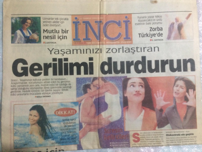 Akşam Gazetesi İnci Magazin Eki 28 Temmuz 2000 - Yaşamınızı Zorlaştıran Gerilimi Durdurun GZ21768 - 1