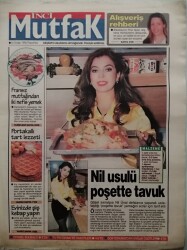 Akşam Gazetesi İnci Mutfak Eki 16 Aralık 1996 Nil Usulü Poşette Tavuk - GZ44513 - 1