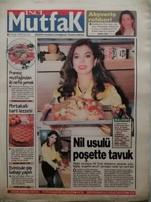 Akşam Gazetesi İnci Mutfak Eki 16 Aralık 1996 Nil Usulü Poşette Tavuk - GZ44513 - 1