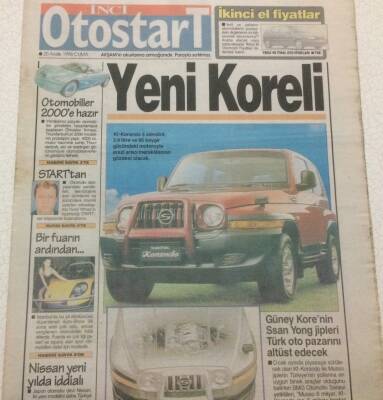 Akşam Gazetesi İnci Otostart Eki 20 Aralık 1996 - Yeni Koreli GZ48513 - 1