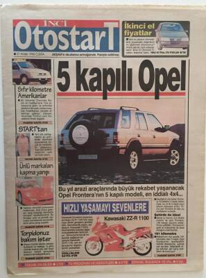 Akşam Gazetesi İnci OtostarT Eki 27 Aralık 1996 - 5 Kapılı Opel GZ26572 - 1