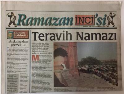 Akşam Gazetesi İnci Ramazan Eki - 5 Aralık 2000 - Teravih Namazı GZ25415 - 1