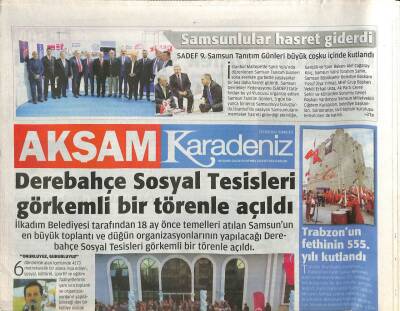 Akşam Gazetesi Karadeniz Eki 29 Ekim 2016 - Fatsa Huzurevi Projesine Büyükşehir Desteği GZ109893 - 1