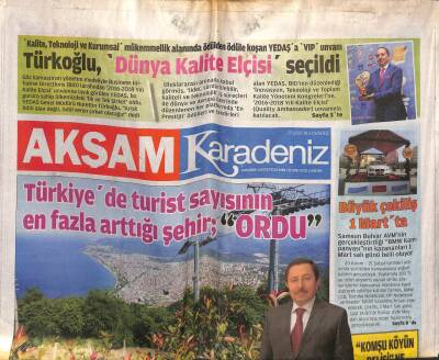 Akşam Gazetesi Karadeniz Eki 29 Şubat 2016 - Samsunda Lojistik Köy Projesi Hayata Geçiyor GZ100447 - 2