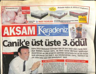 Akşam Gazetesi Karadeniz Eki 30 Nisan 2013 - Canike Üst Üste 3. Ödül GZ107605 - 1