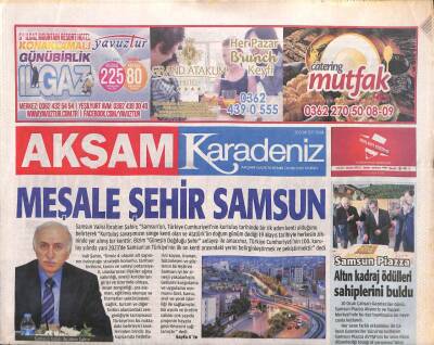 Akşam Gazetesi Karadeniz Eki 30 Ocak 2015 - Atakum Notere Kavuştu - Giresun Belediye Konservatuarı Yeni Yıl Konseri GZ106851 - 1