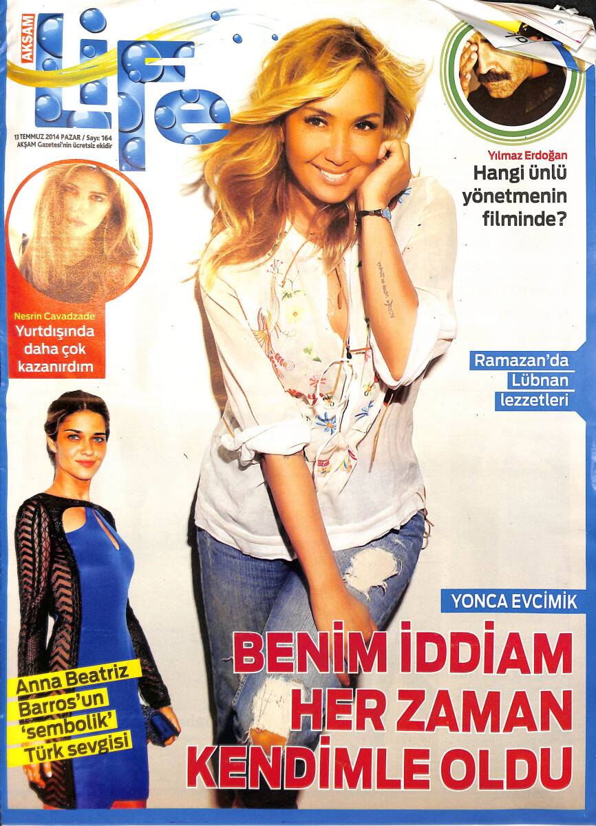 Akşam Gazetesi Life Eki 13 Temmuz 2014 - Nesrin Cavadzade 