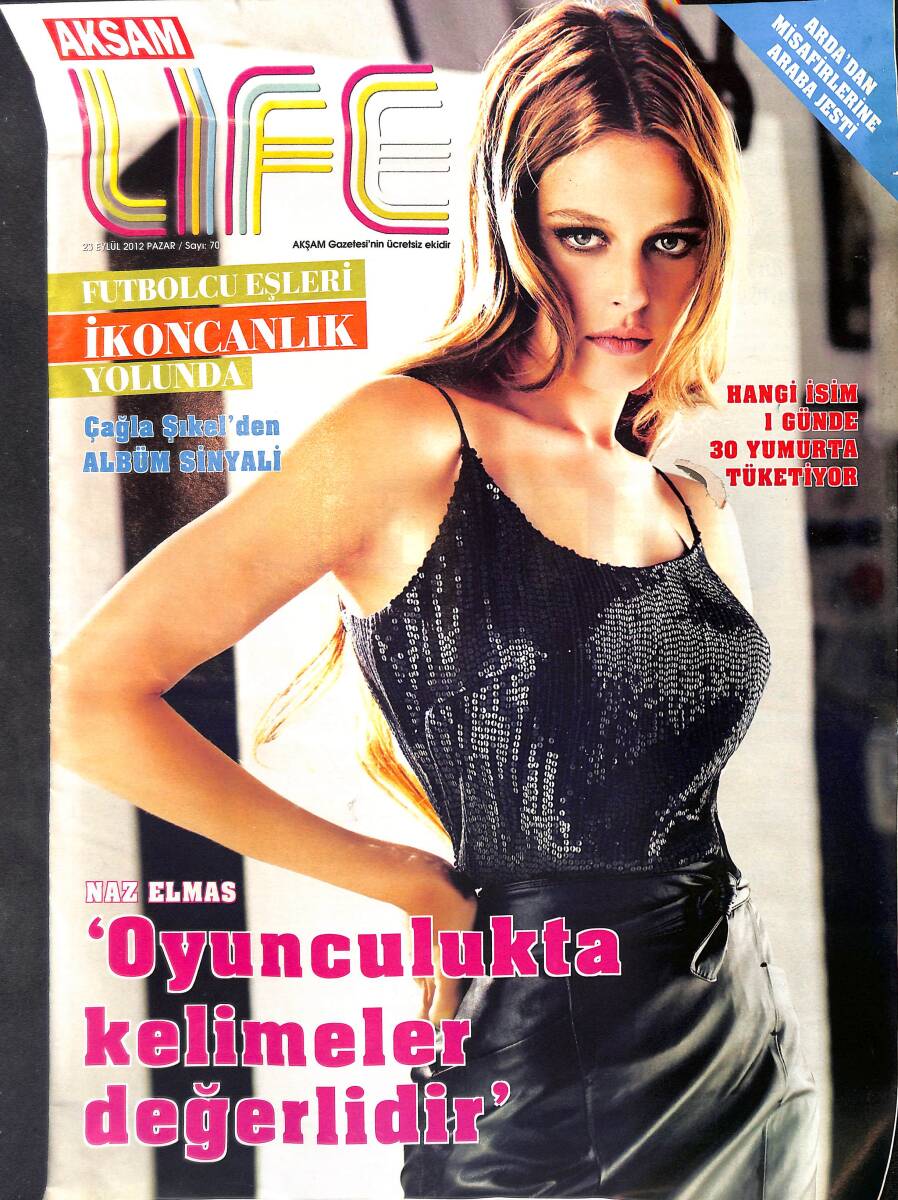 Akşam Gazetesi Life Eki 23 Eylül 2012 - Arda Turan'dan Misafirlerine Büyük Jest - Emre Altuğ İrma Muzikali'nde GZ158613 - 1