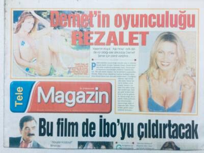 Akşam Gazetesi Magazin Eki 24 Ağustos 2001 - Yabancıların Tercihi Aysun Kayacı GZ41577 - 1