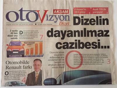 Akşam Gazetesi Oto Vizyon Eki 30 Mart 2006 - Dizelin Dayanılmaz Cazibesi ... GZ18589 - 1
