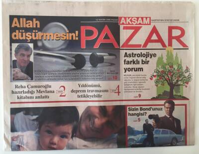 Akşam Gazetesi Pazar Eki 12 Kasım 2006 - Reha Çamuroğlu Hazırladığı Mevlana Kitabını Anlattı , Scientologynin Gerçek Yüzü GZ20455 - 1