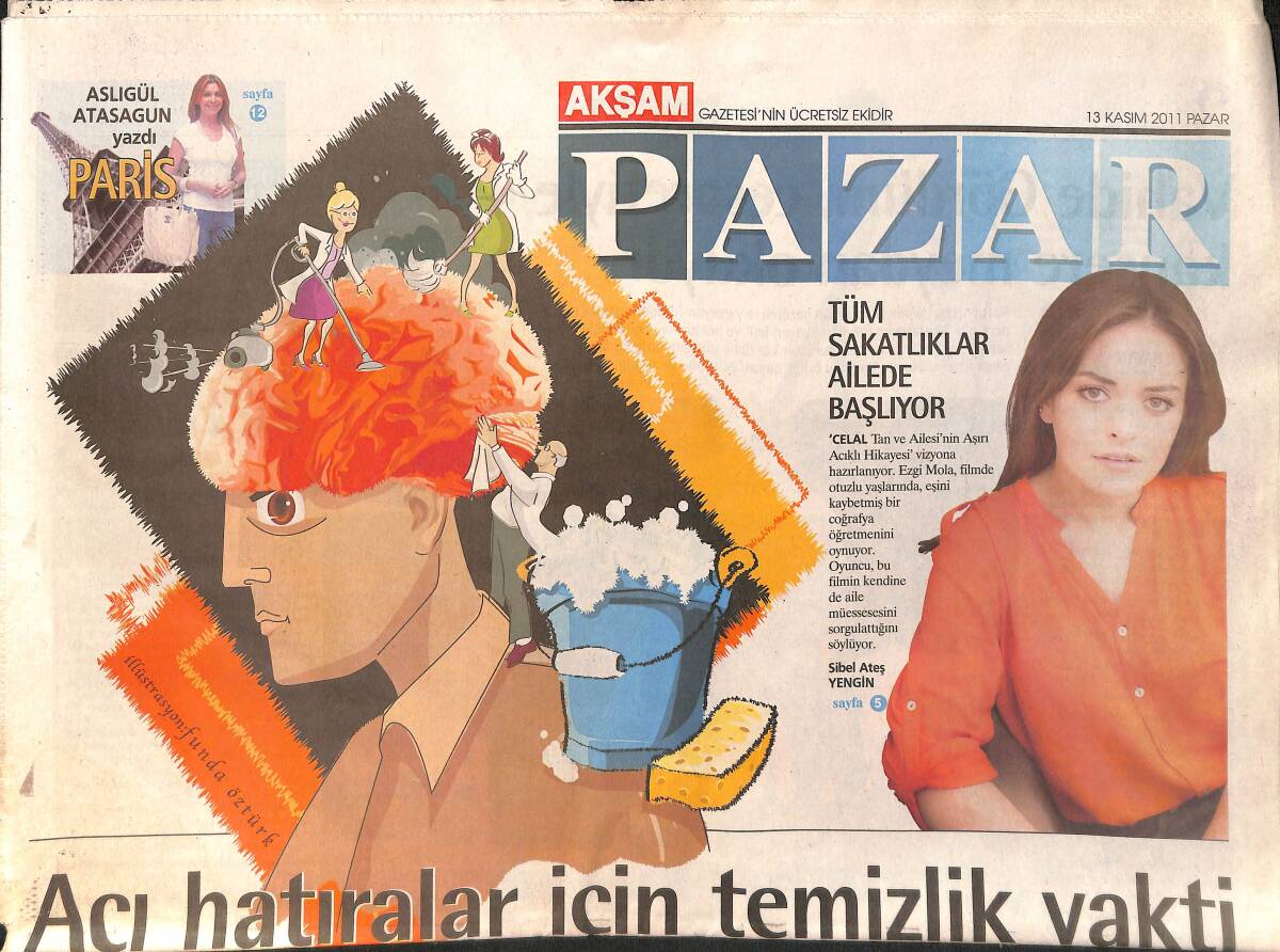 Akşam Gazetesi Pazar Eki 13 Kasım 2011 GZ158362 - 1