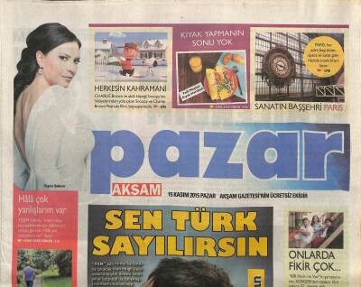 Akşam Gazetesi Pazar Eki 15 Kasım 2015 - Ahu Yağtu , Bebekte Yeni Showrom Açtı GZ117008 - 1
