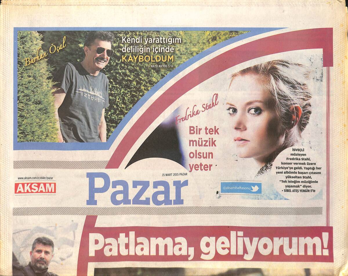 Akşam Gazetesi Pazar Eki 15 Mart 2015 - Gökhan Keser 