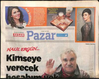 Akşam Gazetesi Pazar Eki 16 Şubat 2014 - ABDde En Sevilen Türk Ahmet Ertegün GZ116535 - 1