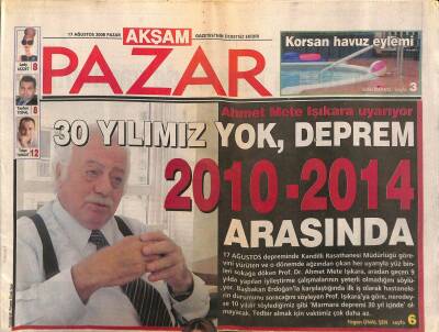 Akşam Gazetesi Pazar Eki 17 Ağustos 2008 - Türkiyenin İlk Ve Tek Özel Restorasyon Merkezi GZ116396 - 1