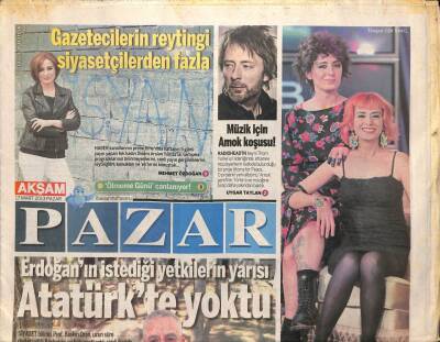 Akşam Gazetesi Pazar Eki 17 Mart 2013 - Yıldız Tilbe Röportaj Vermeyen Bir Kadın GZ105898 - 1