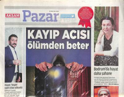 Akşam Gazetesi Pazar Eki 20 Nisan 2014 - Fatma Girik Günlerini Biraz Bodrumda Birazda İstanbulda Geçiriyor GZ113137 - 1