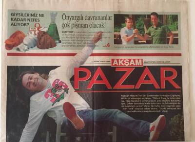 Akşam Gazetesi Pazar Eki 22 Ekim 2006 - Armağan Çağlayan Juri Üyeliğinden Emekli Olacağım , Nobel Ödülünün Bir Asırlık Öyküsü GZ18578 - 1