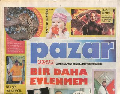 Akşam Gazetesi Pazar Eki 22 Kasım 2015 - Londrada Türk Mutfağı - Zanaat Ve Sanat GZ117117 - 1