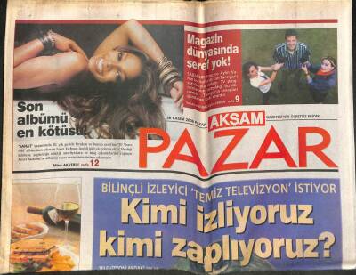 Akşam Gazetesi Pazar Eki 26 Kasım 2006 - Uğur Yücel,Hayatımız Kederden İbaret GZ104497 - 1