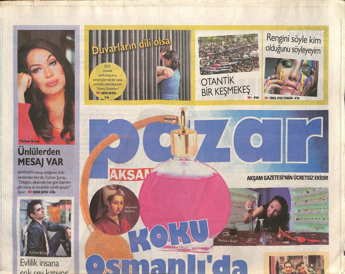 Akşam Gazetesi Pazar Eki 27 Eylül 2015 - Miskçi Hatun - Sahibinden Zeki Köpekler GZ135934 - 1