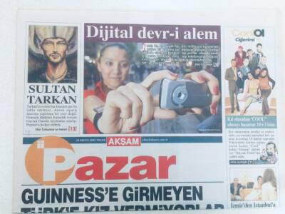 Akşam Gazetesi Pazar Eki - 29 Mayıs 2005 - Sultan Tarkan, Vahşi Batının Gerçek Tarihi GZ46335 - 2