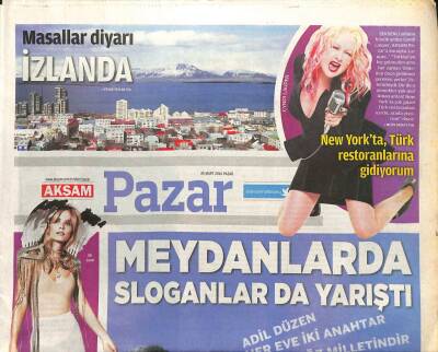 Akşam Gazetesi Pazar Eki 30 Mart 2014 -Erdal Özyağcılar Sinirli Değilim İşkoliğim GZ98778 - 1