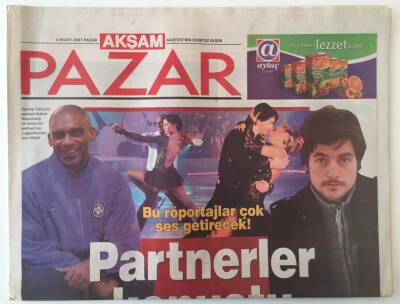 Akşam Gazetesi Pazar Eki 4 Mart 2007 -Buzda Dansta Sona Yaklaşırken Partnerler Konuştu Bu Röportaj Çok Ses Getirecek GZ20478 - 1