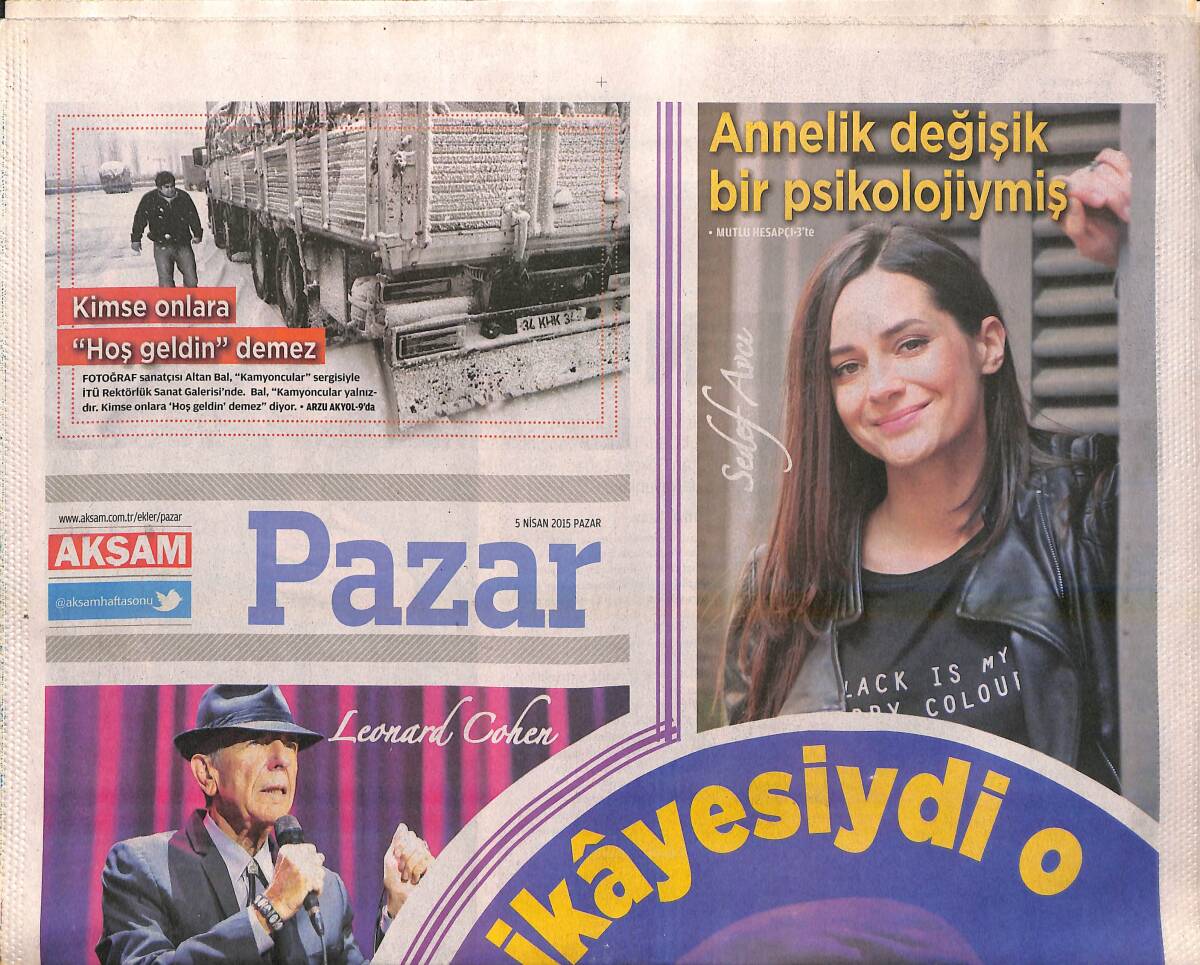 Akşam Gazetesi Pazar Eki 5 Nisan 2015 - Sedef Avcı: Annelik Değişik Bir Psikolojiymiş! - Zeynep Aksu: İçimdeki Çocuk Hiç Büyümedi! GZ138817 - 1