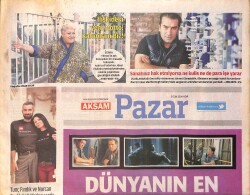 Akşam Gazetesi Pazar Eki 5 Ocak 2014 GZ158340 - Gökçekoleksiyon