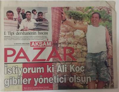 Akşam Gazetesi Pazar Eki 6 Ağustos 2006 - Erman Toroğluyla Çok Özel GZ20147 - 1