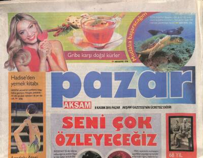 Akşam Gazetesi Pazar Eki 8 Kasım 2015 - Caz Dünyasının Çılgın Kızı Hiromi GZ116478 - 1